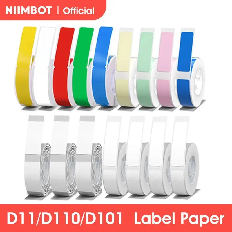 Niimbot D11 D110 D101 Mini Thermal Label Printer Paper Waterproof Anti-Oil Printing Label No Glue Scratch-Resistant Tape Sticker ALPENZO