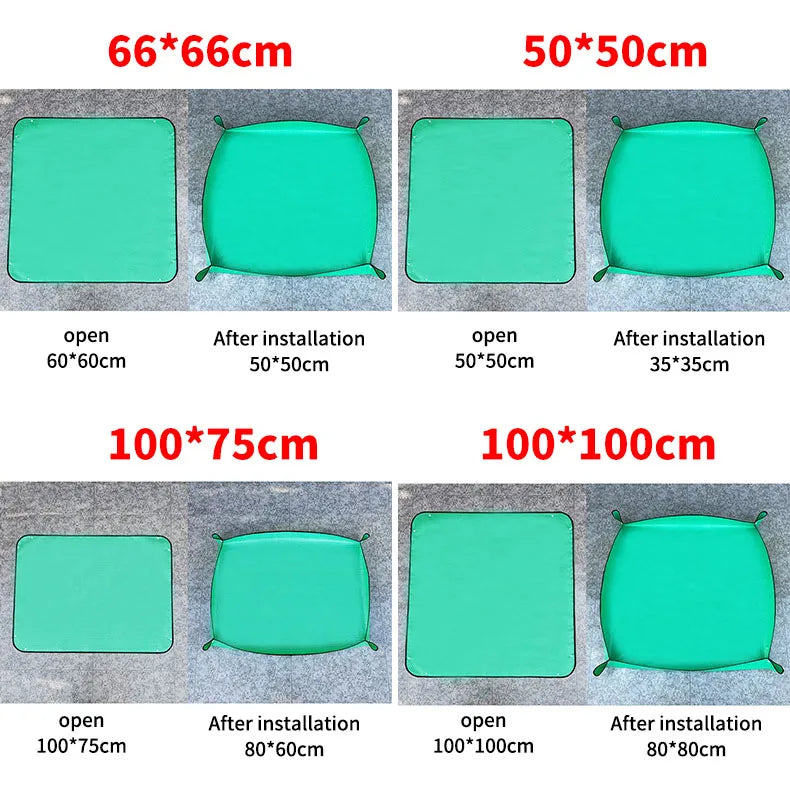 Waterproof Plant Pot Mat, Indoor Garden Mat With Work Gloves, Foldable Houseplant Succulent Pot Mat, Indoor Plant Mat, Portable - ALPENZO