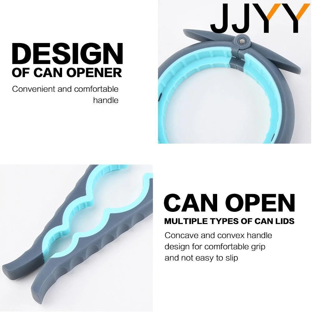 JJYY Multi-functional Home Kitchen Can Opener Non-slip Twist Bottle Opener Lid Opening Tool Kitchen Supplies - ALPENZO