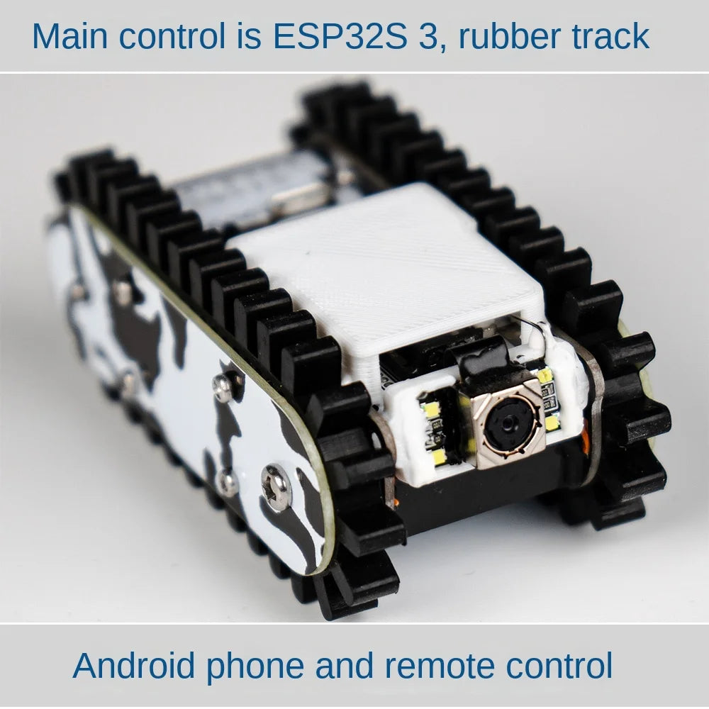 Esp32 Remote Control Tank Model Metal Chassis Tractor Crawler Balance Car Mount Truck Robot Chassis for Wifi RC Scout Robot Car ALPENZO