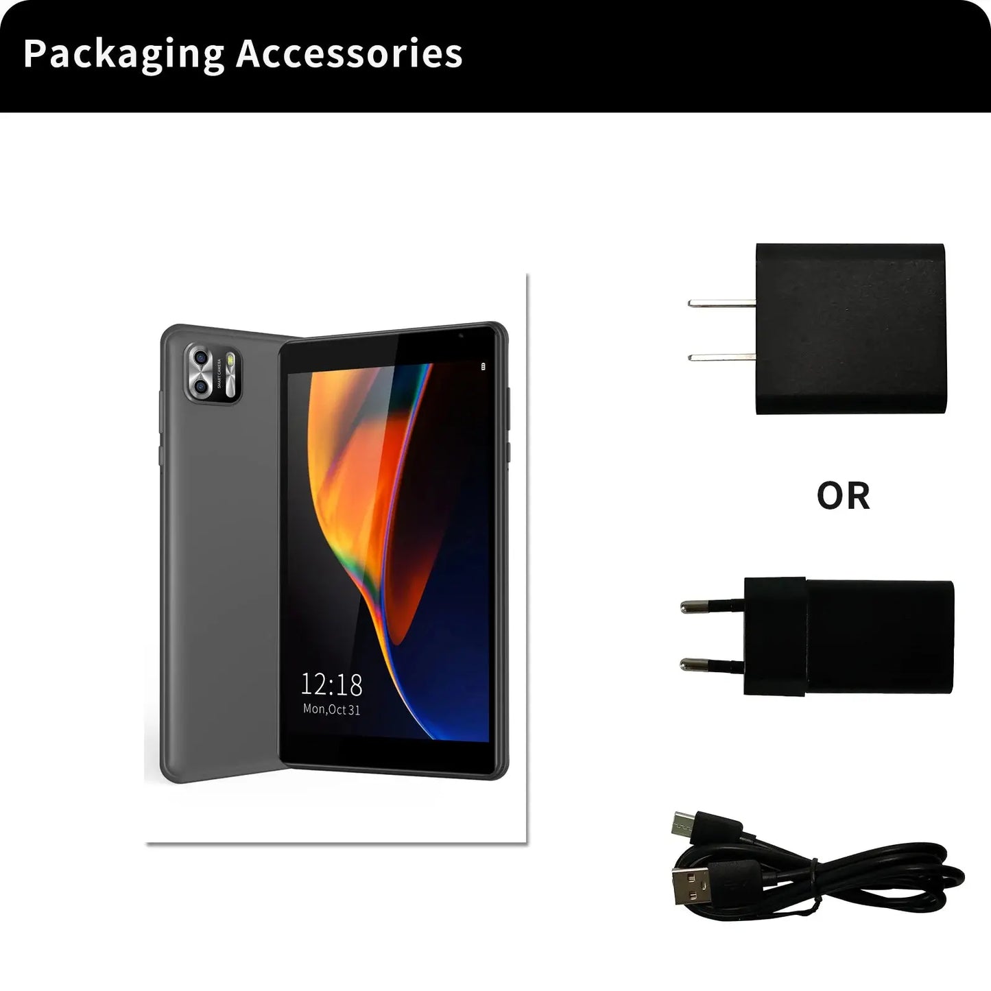 PRITOM 8 Inch Tablet Android 13, 8GB(4+4 Expand) RAM 64GB ROM,1TB Expand,1280x800 IPS Screen 5000MAH Battery,Dual Camera, WiFi - ALPENZO