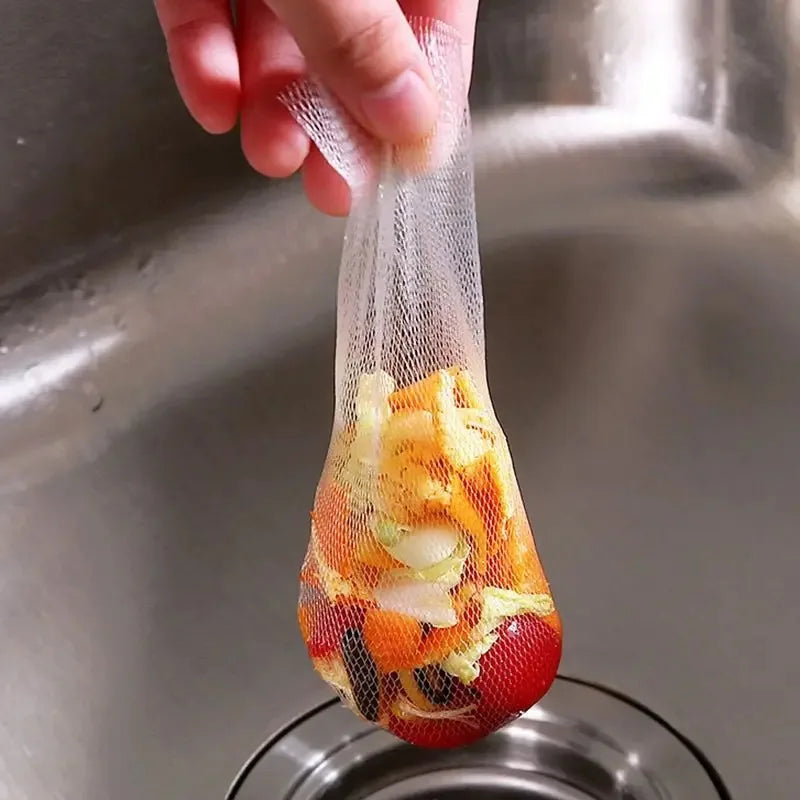 Kitchen Sink Filter Mesh Bags Strainer Anti Blocking Drain Hole Cleaning Net Garbage Bag Meal Residue Pool Mesh Bag for Drainage - ALPENZO