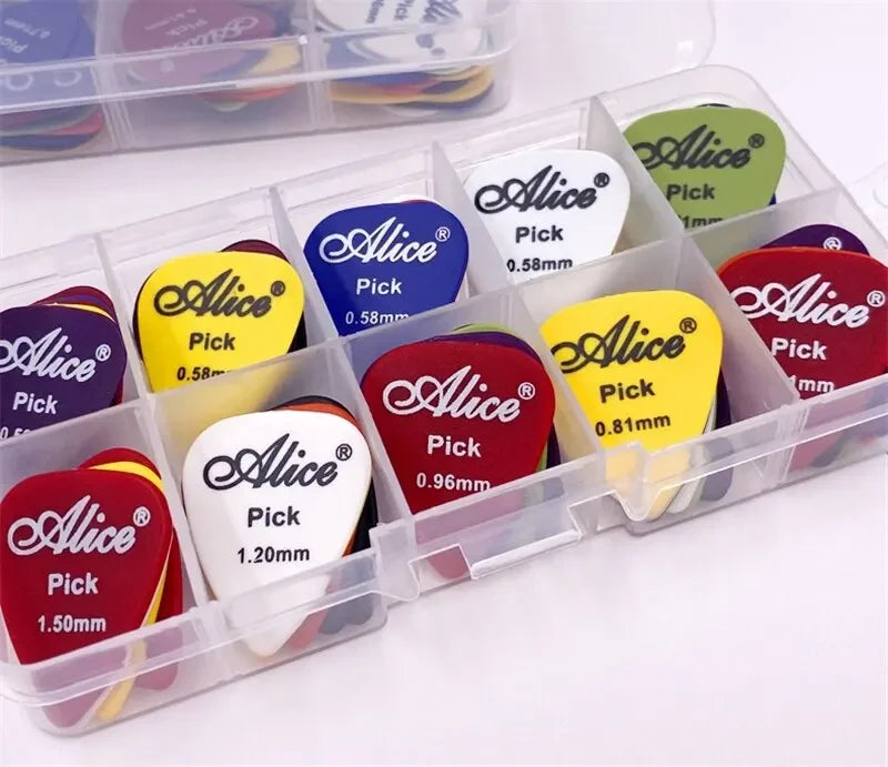 Multicolor Guitar Picks 24 Pieces ABS Premium Plastic Guitar Picks for Acoustic Electric Guitars Bass Or Ukulele