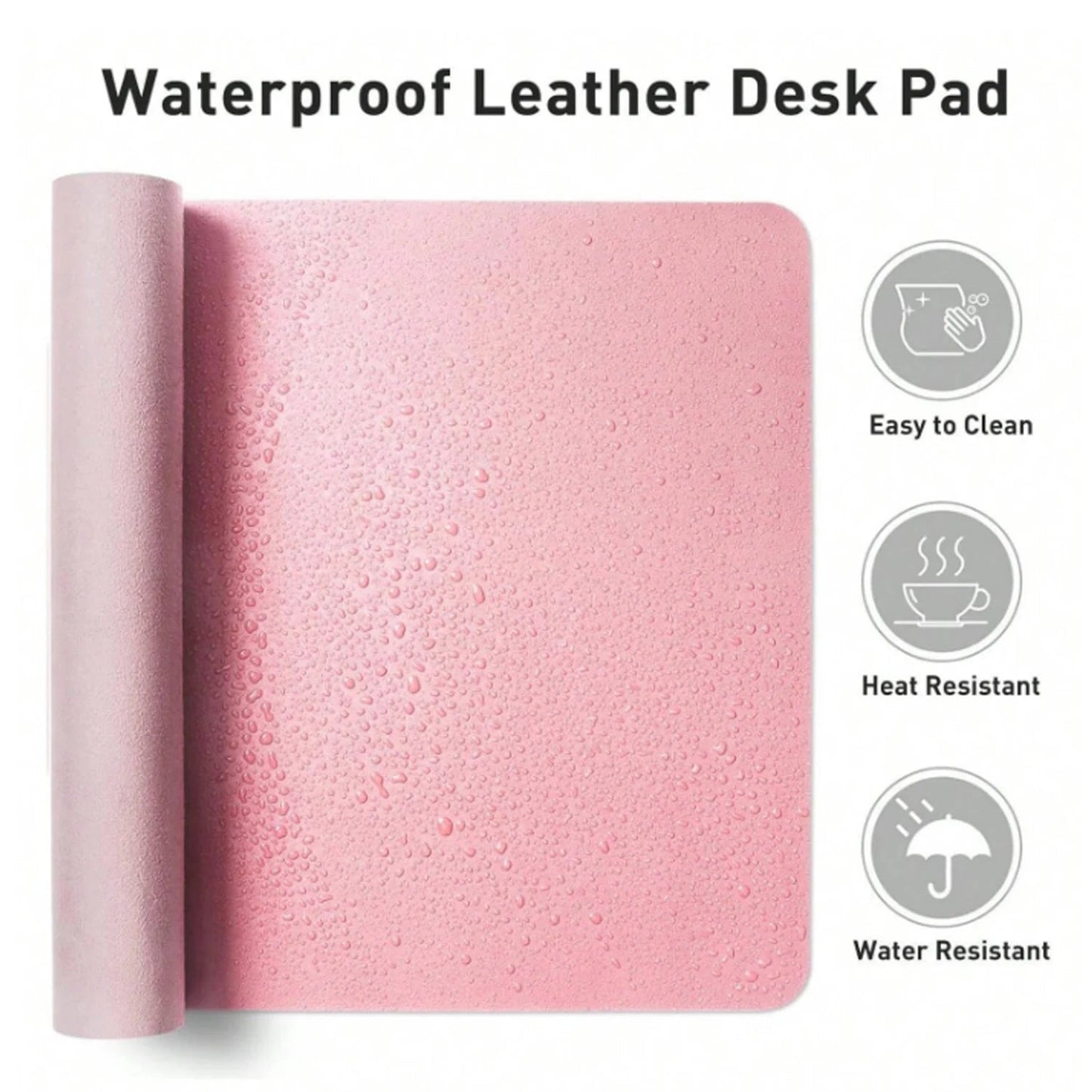 PU Leather Desk Pad with Suede Base, Multi-Color Non-Slip Mouse Pad, Waterproof Desk Writing Mat, Large Desk Blotter Protector ALPENZO