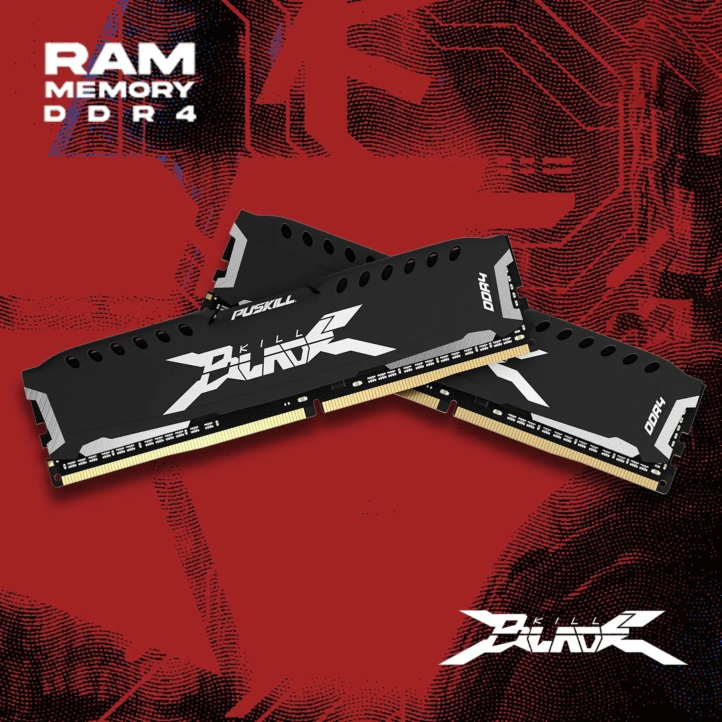 PUSKILL Memória RAM DDR4 16GB 8GB 1.2V 3200MHz 2666MHz Desktop Computer UDIMM Cooling Vest Memory Memoria - ALPENZO