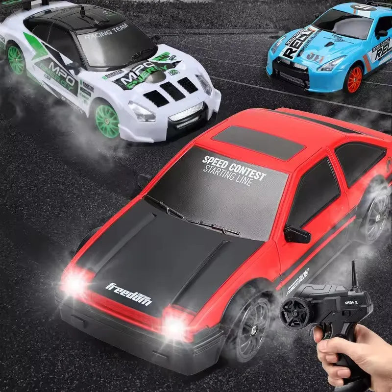 2.4G High speed Drift Rc Car 4WD Remote Control AE86 Model GTRPRO Vehicle Car RC Racing Cars Toy for Children Christmas Gifts ALPENZO