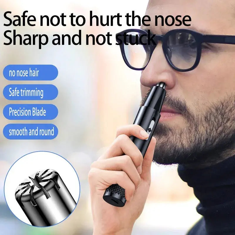 Nose Hair Trimmer USB Charging New High Quality Electric Portable Men Mini Nose Hair Trimmer - ALPENZO