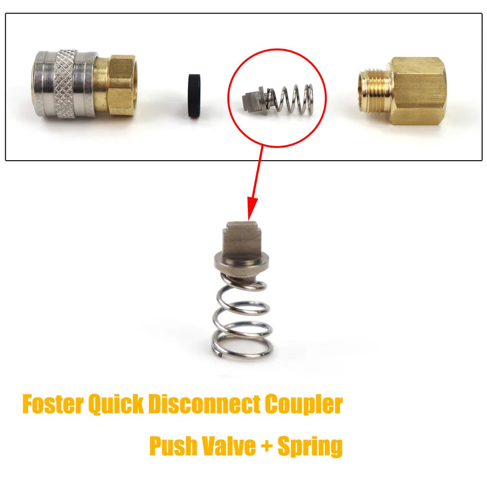 US Airsoft HPA Magazine Taps Valve Adapter Foster Quick Disconnect Coupler