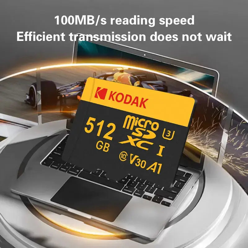 Kodak Micro SD Card Memory Card Class 10 32GB 64GB 128GB 256GB U3 4K High Speed Cartao De Memoria Flash Memory TF Mecard C10 - ALPENZO