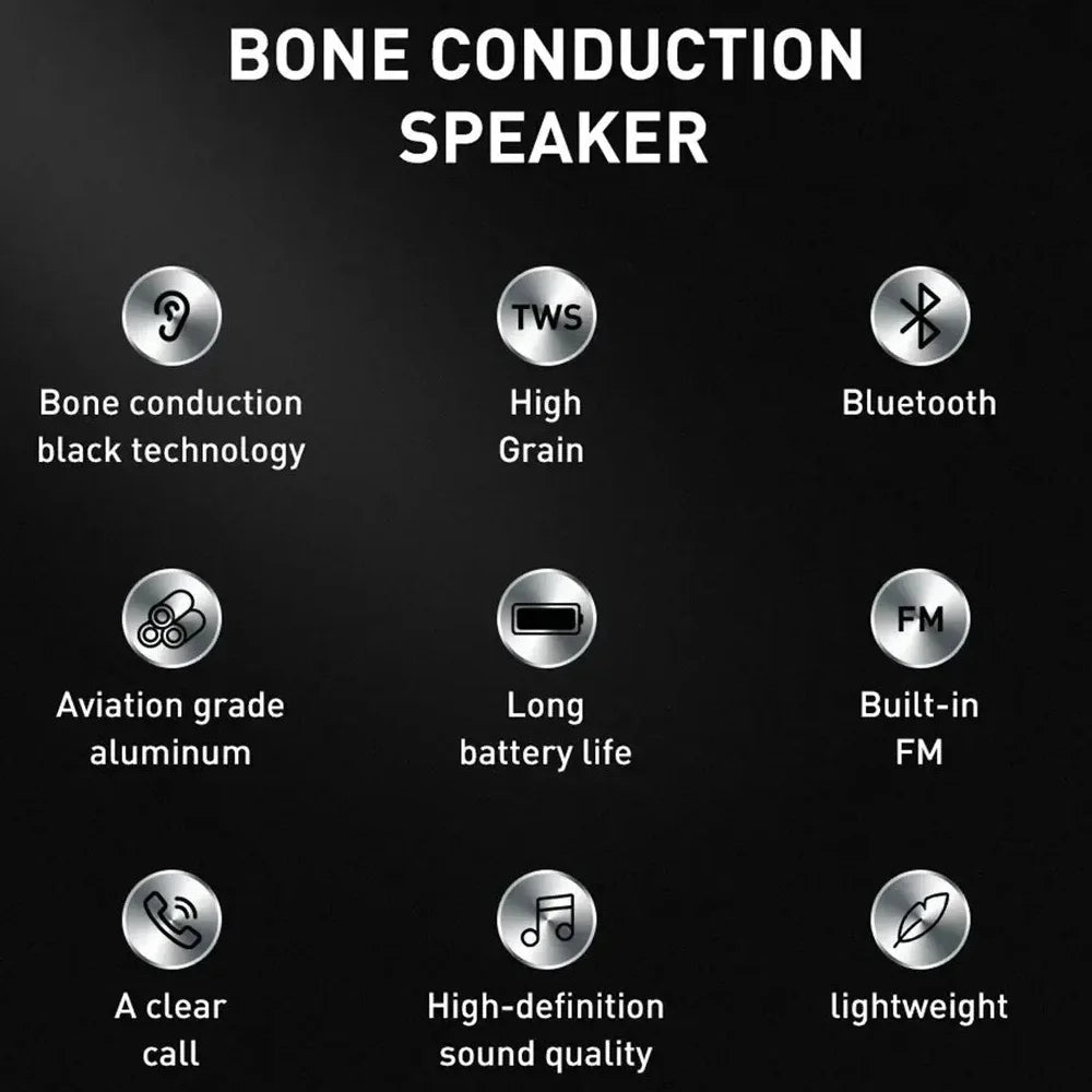 2025 New Bone Conduction Speaker Bluetooth-Compatible TWS Wireless Stereo Sound Hummingbird Speaker With FM Radio Dropshipping ALPENZO
