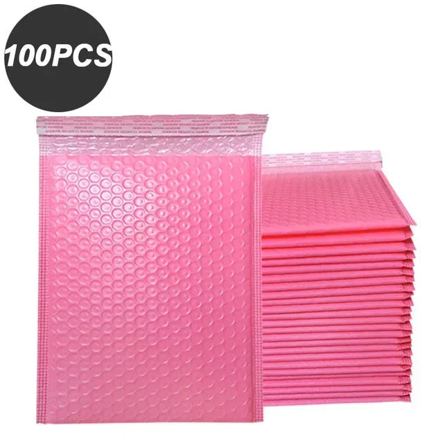 100 Pcs Black Bubble Packaging Envelope Mailing Envelopes Mailer Poly Green Envelope for Shipping Self Seal Bubble Bag Padding ALPENZO