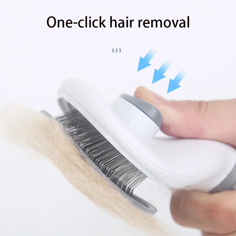 Pet Comb Stainless Steel Needle Comb Pet Dog Cleaning Brush Dog And Cat Hair Removal Floating Hair Cleaning Beauty Skin Care - ALPENZO