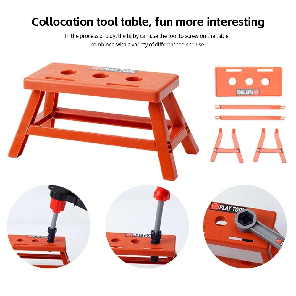 38/41 PCS Pretend Tools Kit Kids Play Repair Tool Set Plastic Construction Toys with Screwdrivers for Toddler Boys Girls Child ALPENZO
