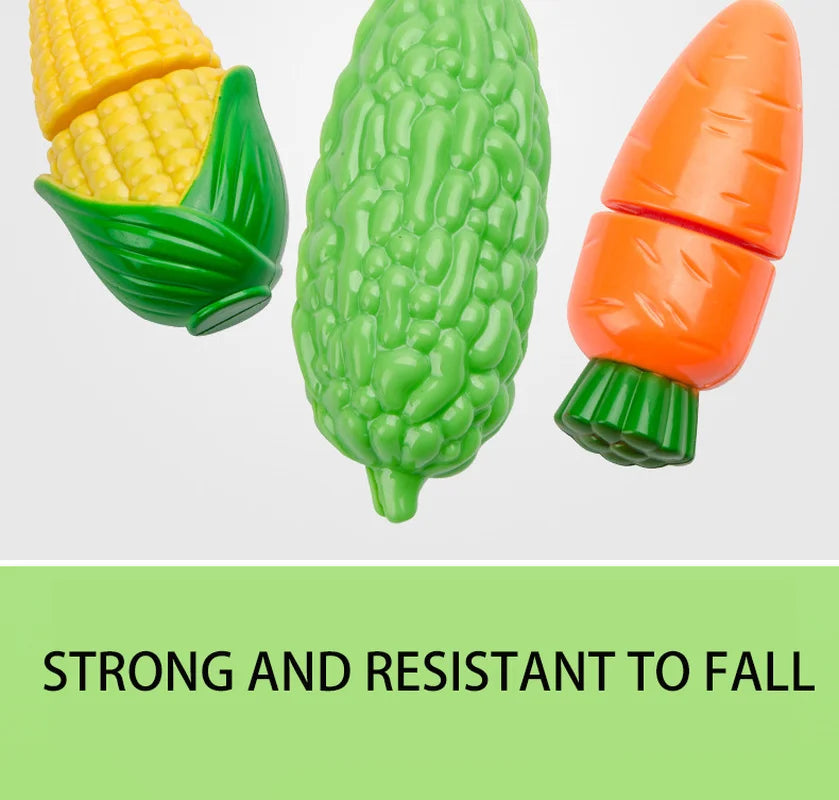 3-6 Years Old Child Vegetables and Fruits Children's Kitchen Toys Set Puzzle Early Education Children's Play House Toys Girl Toy ALPENZO
