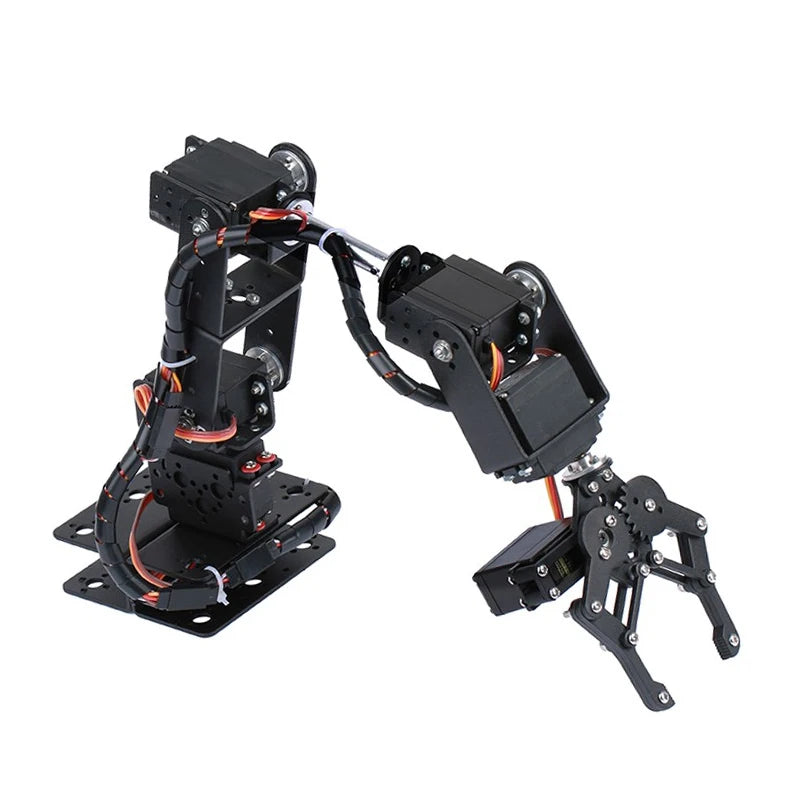 360 Degrees 6 DOF Robot Metal Alloy Mechanical Arm Claw Kit MG996R for Arduino Robotics Kit Educational Ps2 Programmable Toys ALPENZO