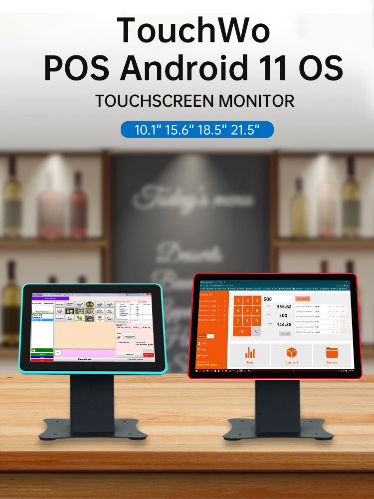 10 15.6 18.5 21.5 Inch Android 11 POS Touchscreen Monitor Tablet Multi-Touch-Screen-Display for Retail Restaurant,, Bar, Gym - ALPENZO