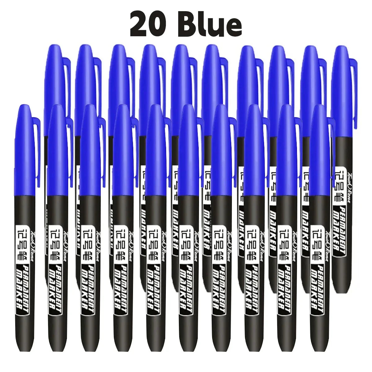 Permanent Marker Pen Drawing Markers Black Blue Red Waterproof Ink Sketch Pens Stationery Art School Supplies For Glass Metal ALPENZO