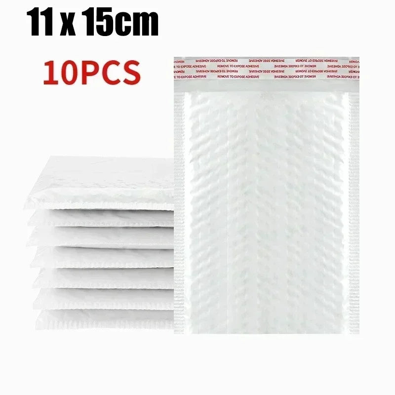 Multifunctional Self-Seal Business Mailing Packages White Foam Bubble Envelopes Adhesive Waterproof Shipping Bags for Packing ALPENZO