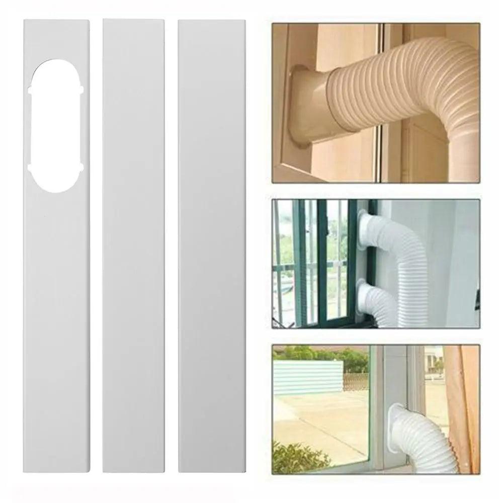 Newest Portable Window Kit Slide Plate Adjustable Adaptor Wind Shield Exhaust Hose Tube Connector Air Conditioner Accessories - ALPENZO