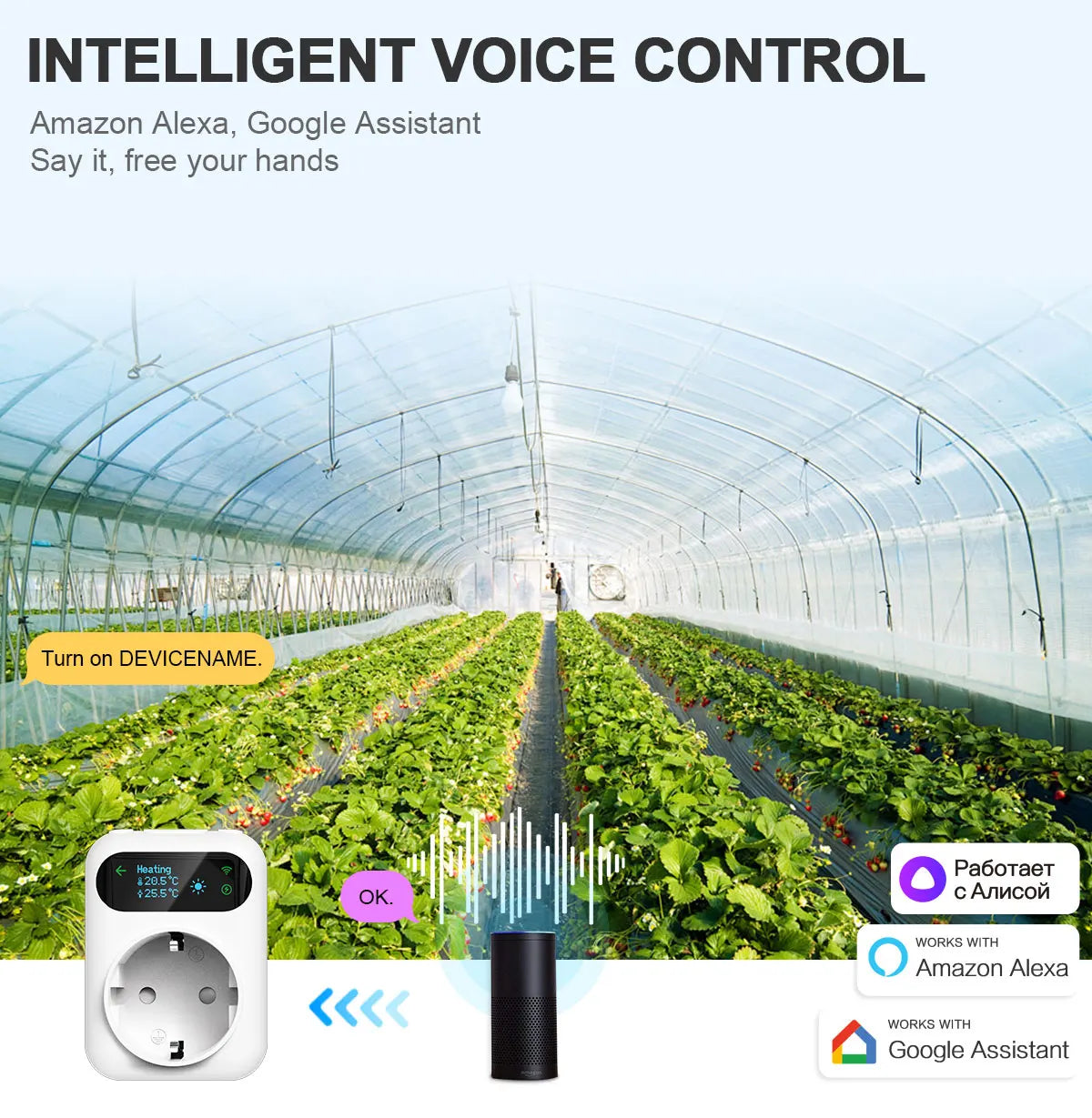 Tuya WIFI Digital Thermostat Socket 16A Outlet Plug Remote Temperature Controller Timer Switch Cooling Heating 3M NTC Sensor - ALPENZO