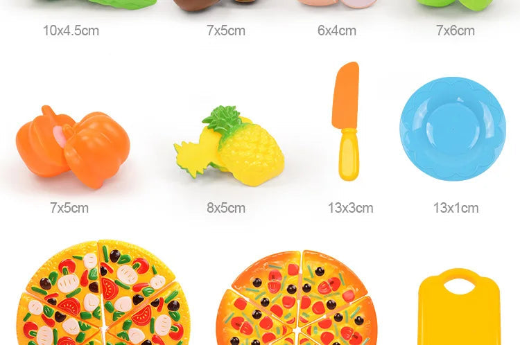 3-6 Years Old Child Vegetables and Fruits Children's Kitchen Toys Set Puzzle Early Education Children's Play House Toys Girl Toy ALPENZO