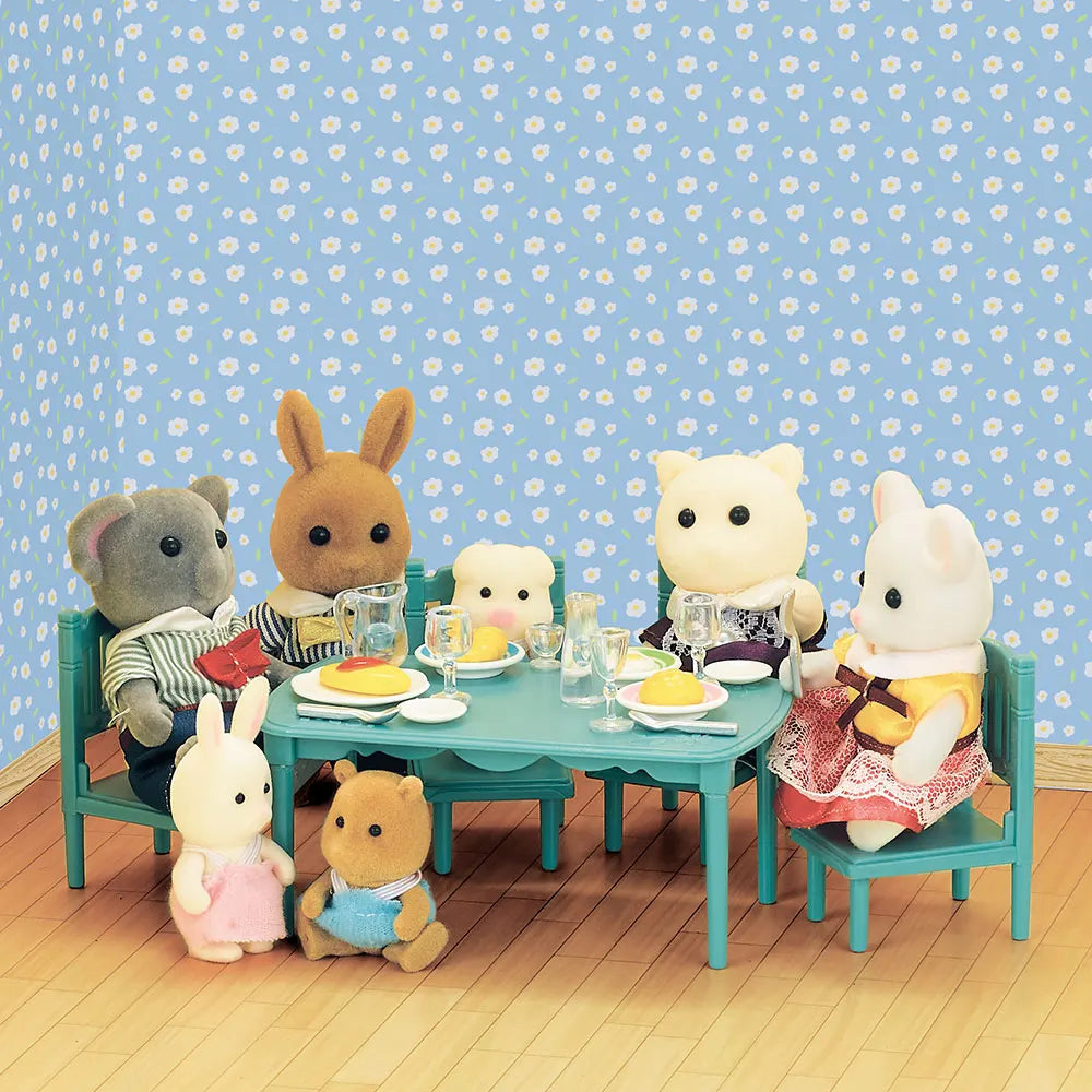 1:12 Miniature Furniture Forest Family Kitchen Toy Dining Table Dollhouse Accessories Bathroom Pretend Play For Girl Gifts Toys ALPENZO