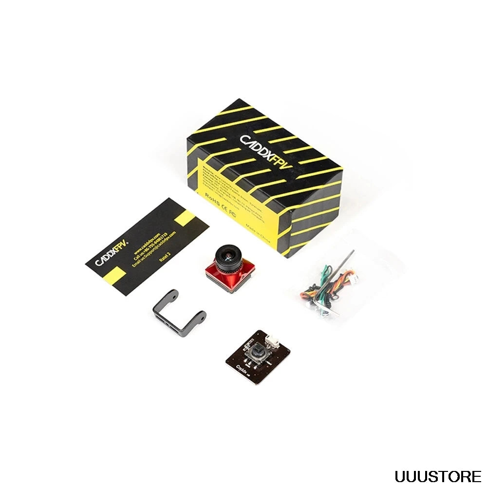 Caddx Ratel 2 V2 FPV Camera Ratel2 2.1mm Lens 16:9/4:3 NTSC/PAL Switchable 19*19mm Super WDR for FPV Racing Drone RC Model ALPENZO
