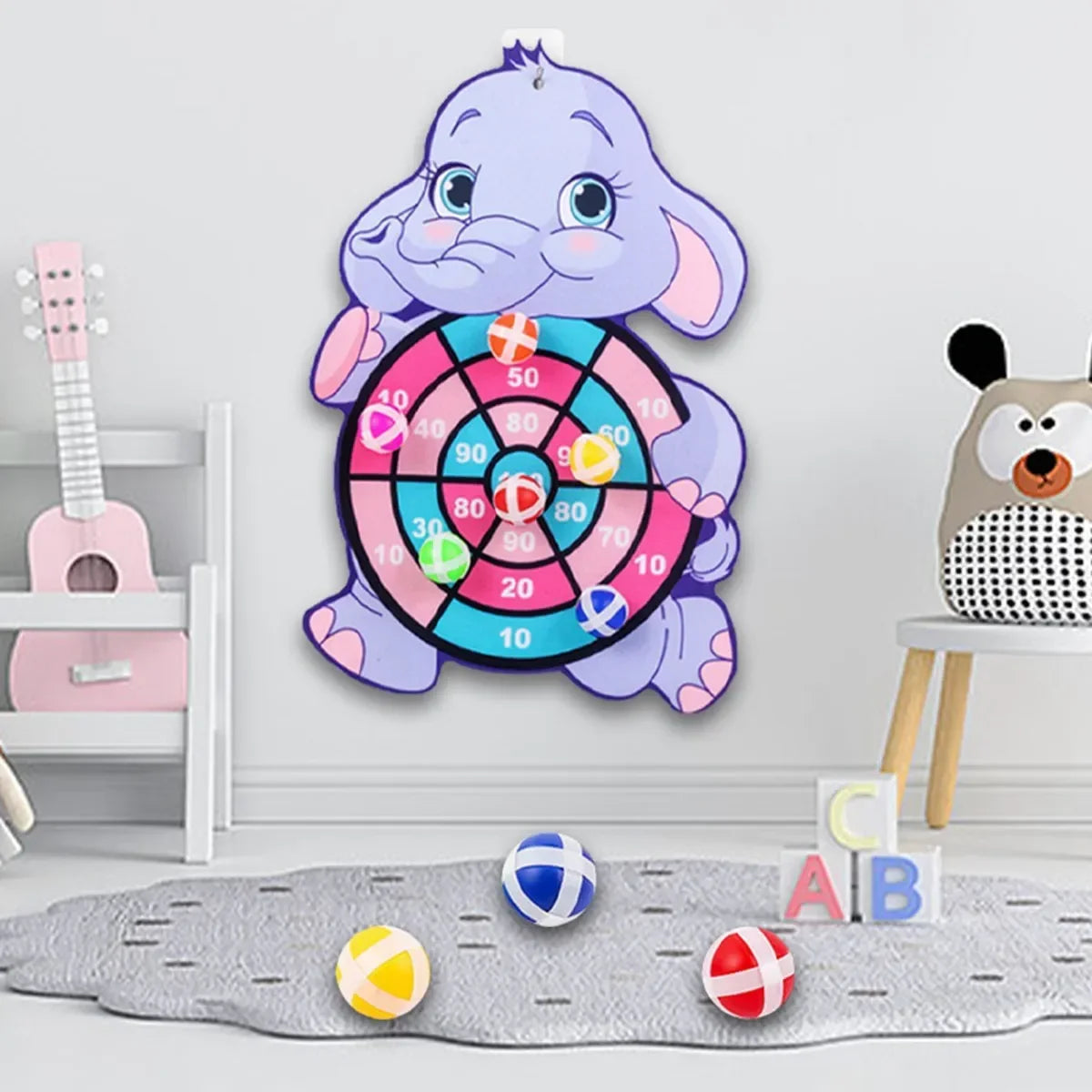 Jungle Animal Dart Plate Board Panda Safari Birthday Party Favors Kids Baby Shower Party Decoration Guest Children Toys Gifts - ALPENZO