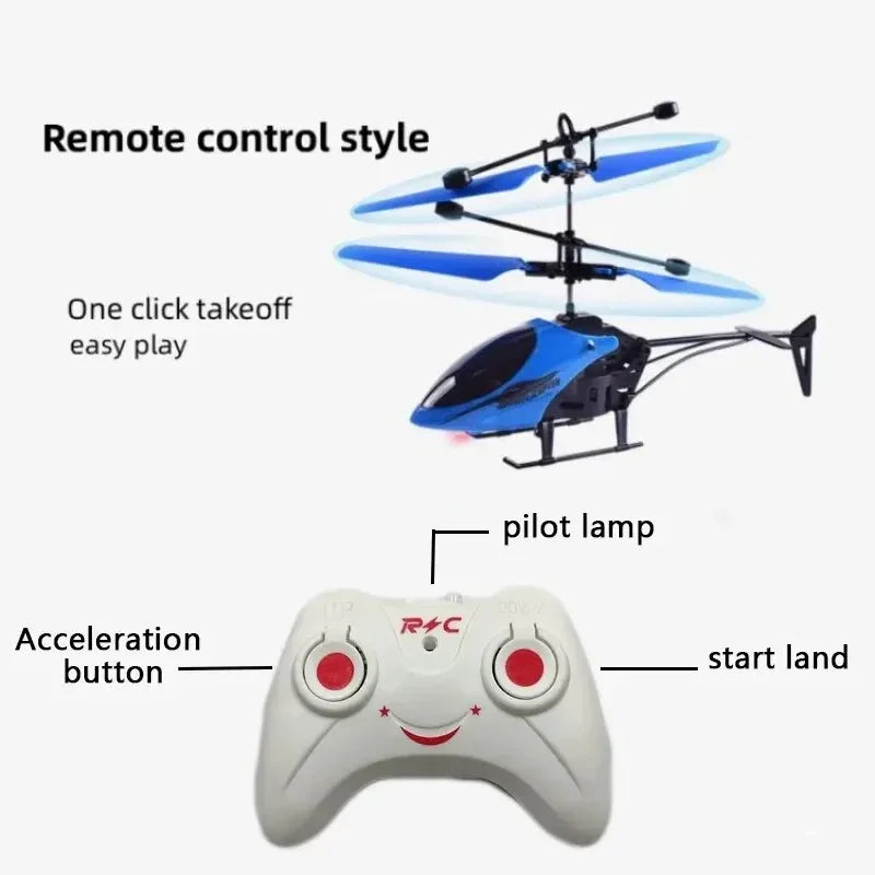 Remote Safe Fall-resistant RC Helicopters Drone Rechargeable Mini RC Drone Children Toys ALPENZO