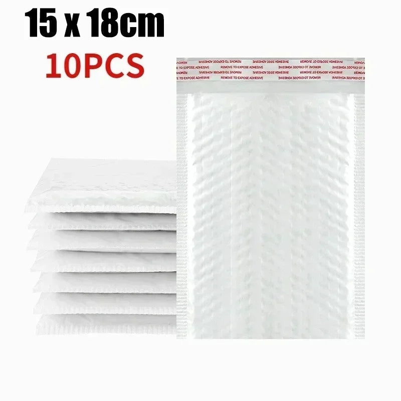 Multifunctional Self-Seal Business Mailing Packages White Foam Bubble Envelopes Adhesive Waterproof Shipping Bags for Packing ALPENZO