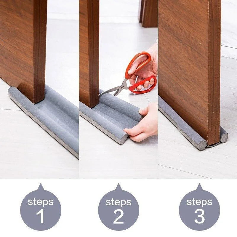 Door Bottoom Seal Strip Flexible Wind Reduction Stopper Under Door Sealing Blocker Door Weatherstrip Sound Proof Wall Panels - ALPENZO