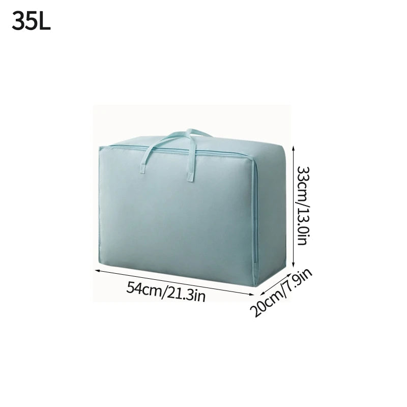 Large Capacity Clothes Storage Bag Waterproof Cabinet Wardrobe Organizer Quilt Pillow Blanket Organizer Dustproof Bedding Storag