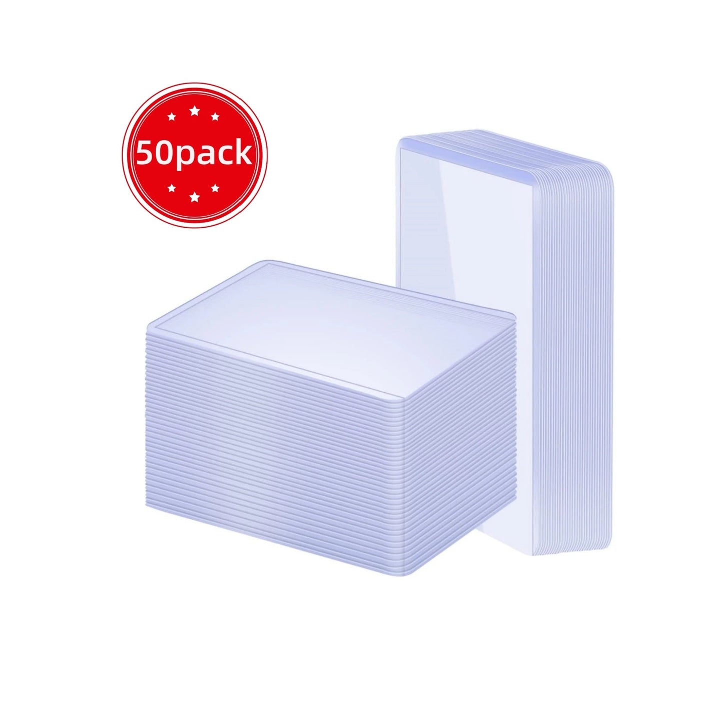 3" x 4" Clear Regular Toploaders for Cards with Card Sleeves Bundle Standard Size 25/50/100ct for All Kinds of Game Cards ALPENZO