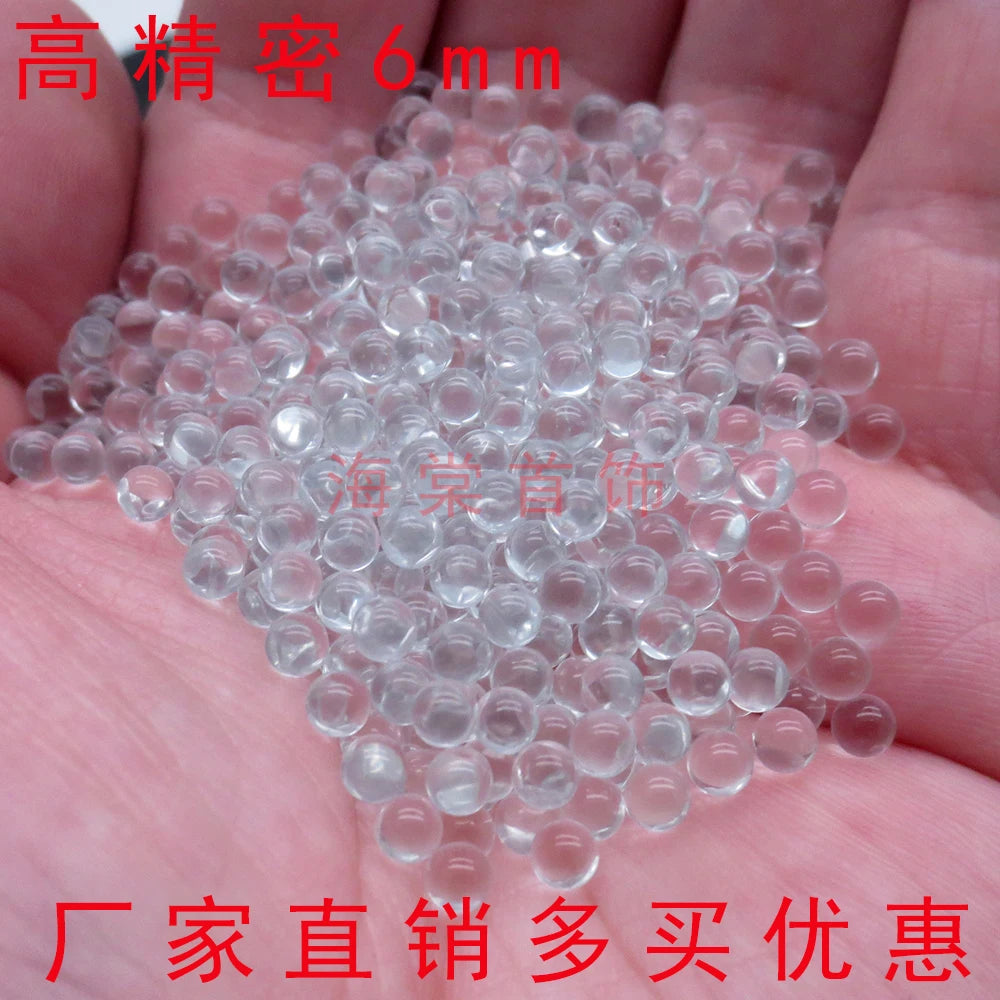 200pcs 6mm Pinball Glass Ball Use for shooting Extra Hyaline Glass BB Bullets Ball Circular Particle Pellets Hunting