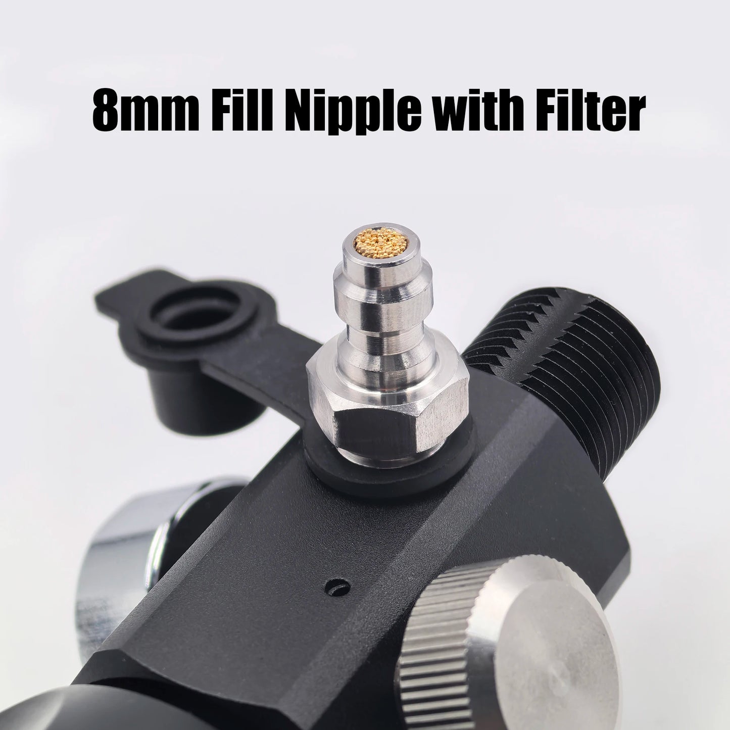 DIN Valve Fill Station Adapter 4500psi/300bar with 20inches Hose Dual Gauge for Charging Scuba Tank Diving