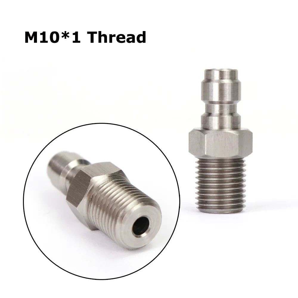 AIR CO2 Foster Quick Disconnect Male/Female Adaptor Fill Nipple Blind Plug | Thread 1/8NPT&1/8BSP&M10*1
