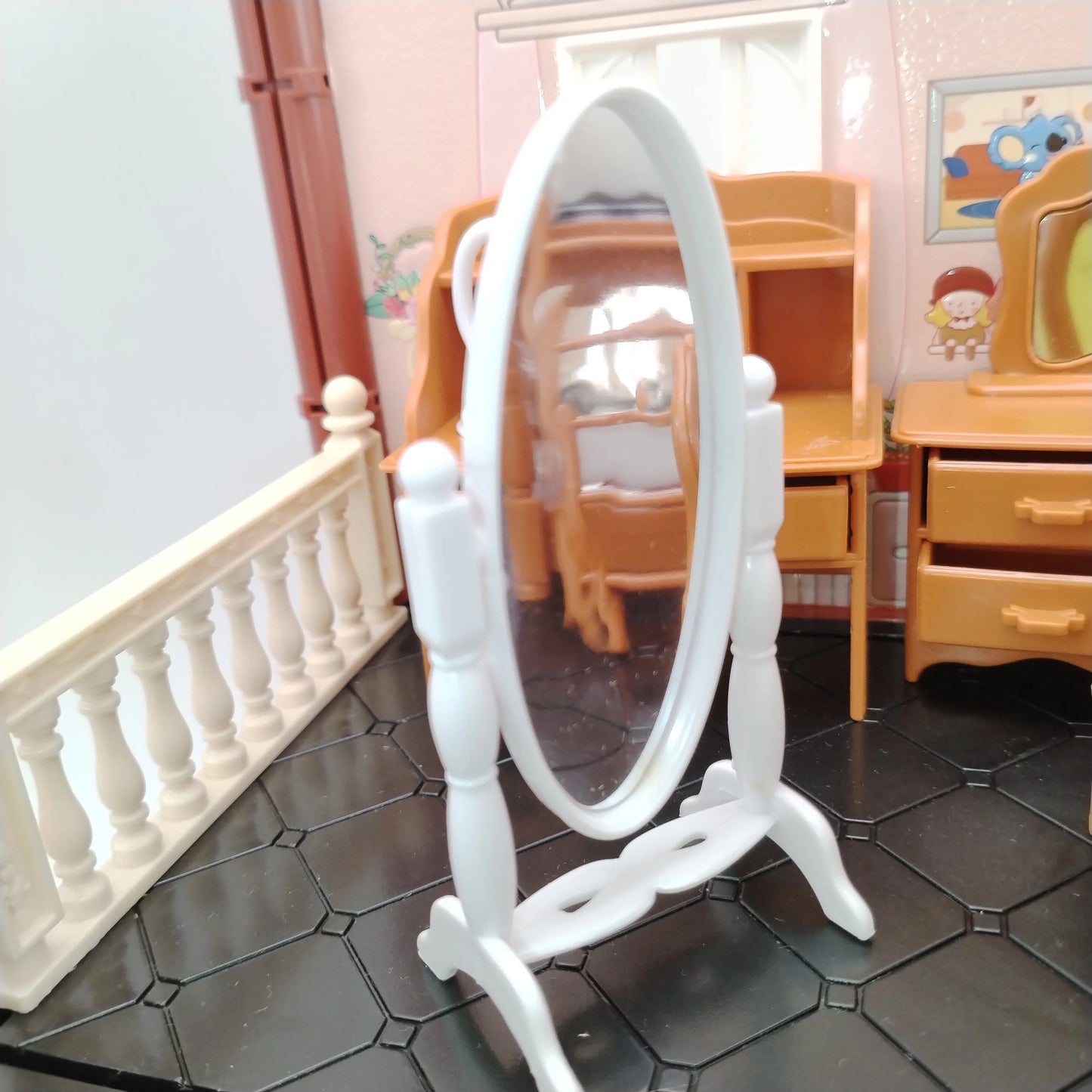 miniature items dollhouse furniture accessories living room bedroom supermarket shopping games family interaction doll kids toys ALPENZO