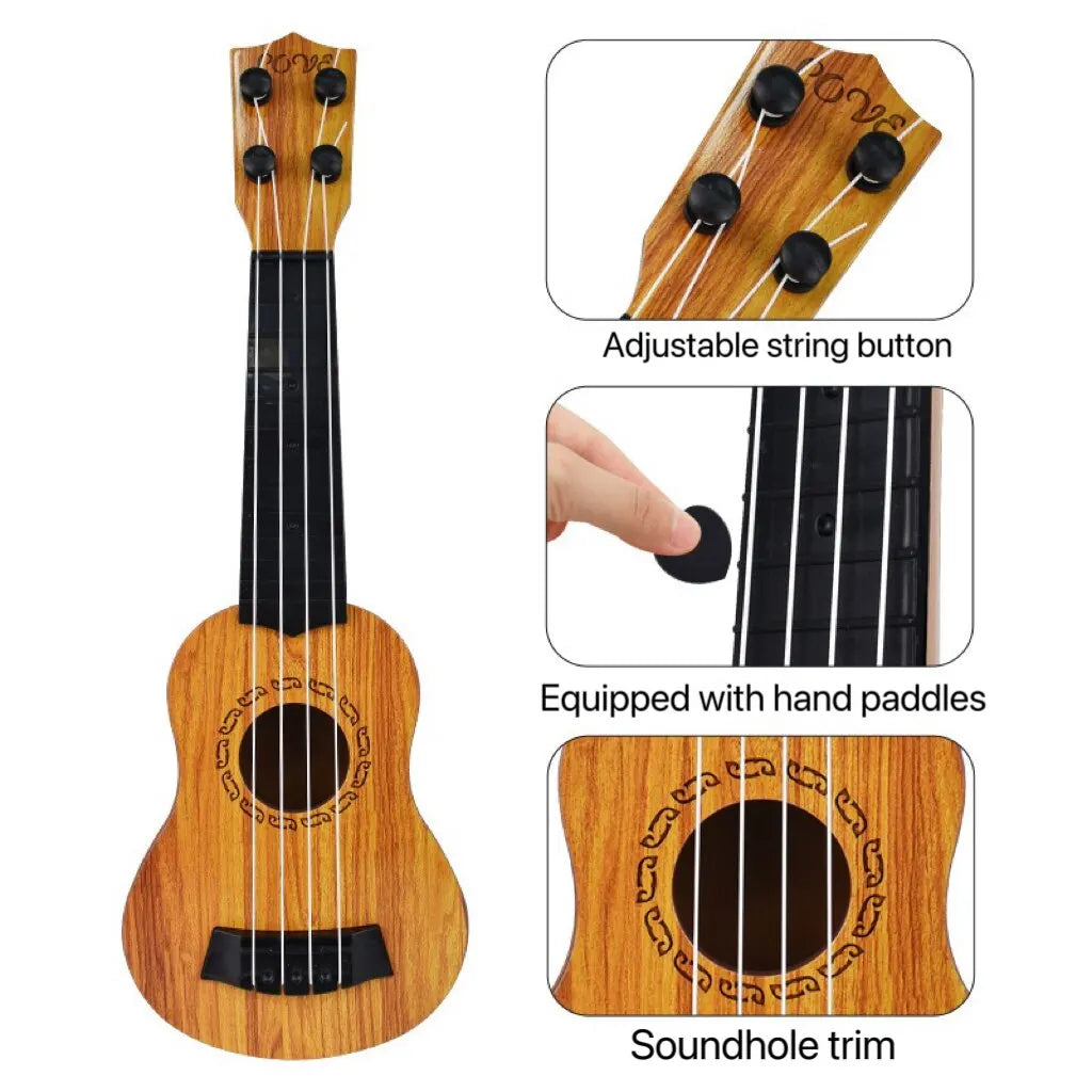 35cm Children Guitar Toy Can Be Used To Play Elementary Instruments With Paddles Simulating Yukrili Music Toys ALPENZO
