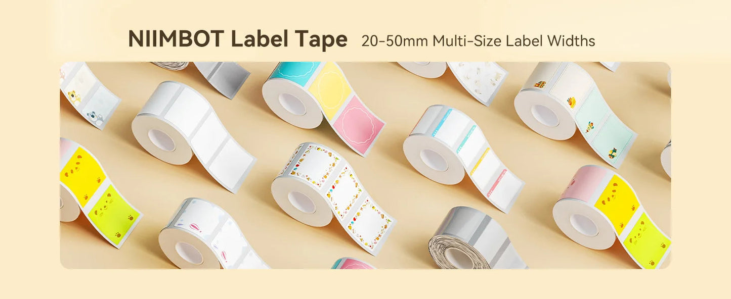 NiiMBOT B21 B1 B3S Round Label Printing Sticker Self-adhesive Thermal Waterproof Digital Number Cake Sealing Sticker Paper ALPENZO