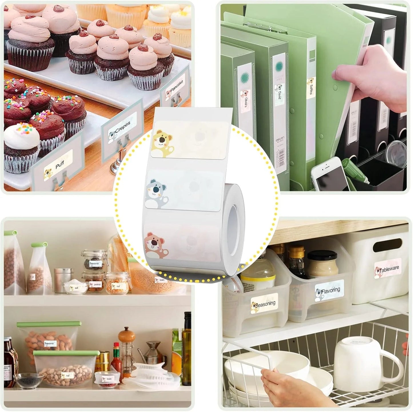 NiiMBOT B21 B1 B3S Round Label Printing Sticker Self-adhesive Thermal Waterproof Digital Number Cake Sealing Sticker Paper ALPENZO