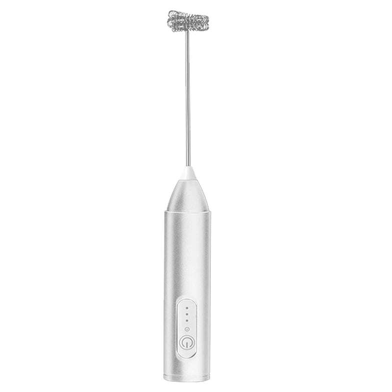 Wireless Milk Frother Electric Type-C Handheld Blender Stainless Steel Mini Coffee Maker Whisk Mixer For Coffee Cappuccino Cream - ALPENZO