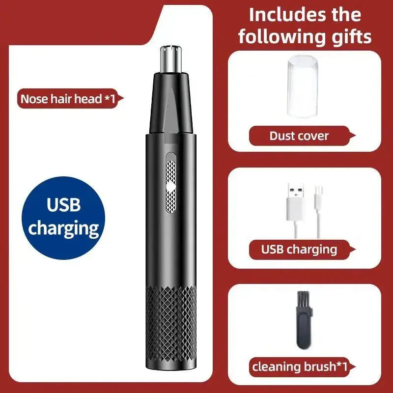 Nose Hair Trimmer USB Charging New High Quality Electric Portable Men Mini Nose Hair Trimmer - ALPENZO