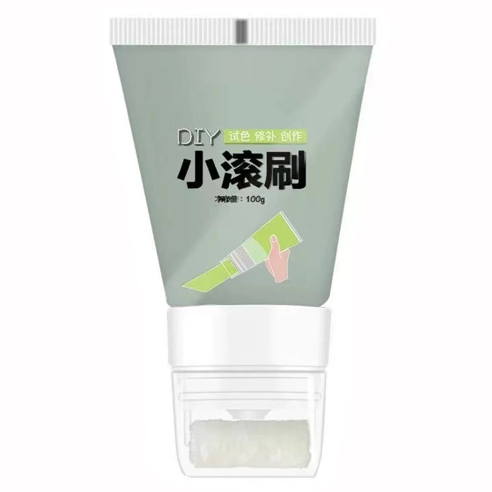 100g White Pink Wall Small Roller Brush Paint Interior Wall Repair Household Wall Graffiti Repair Environmental Protection Paint - ALPENZO