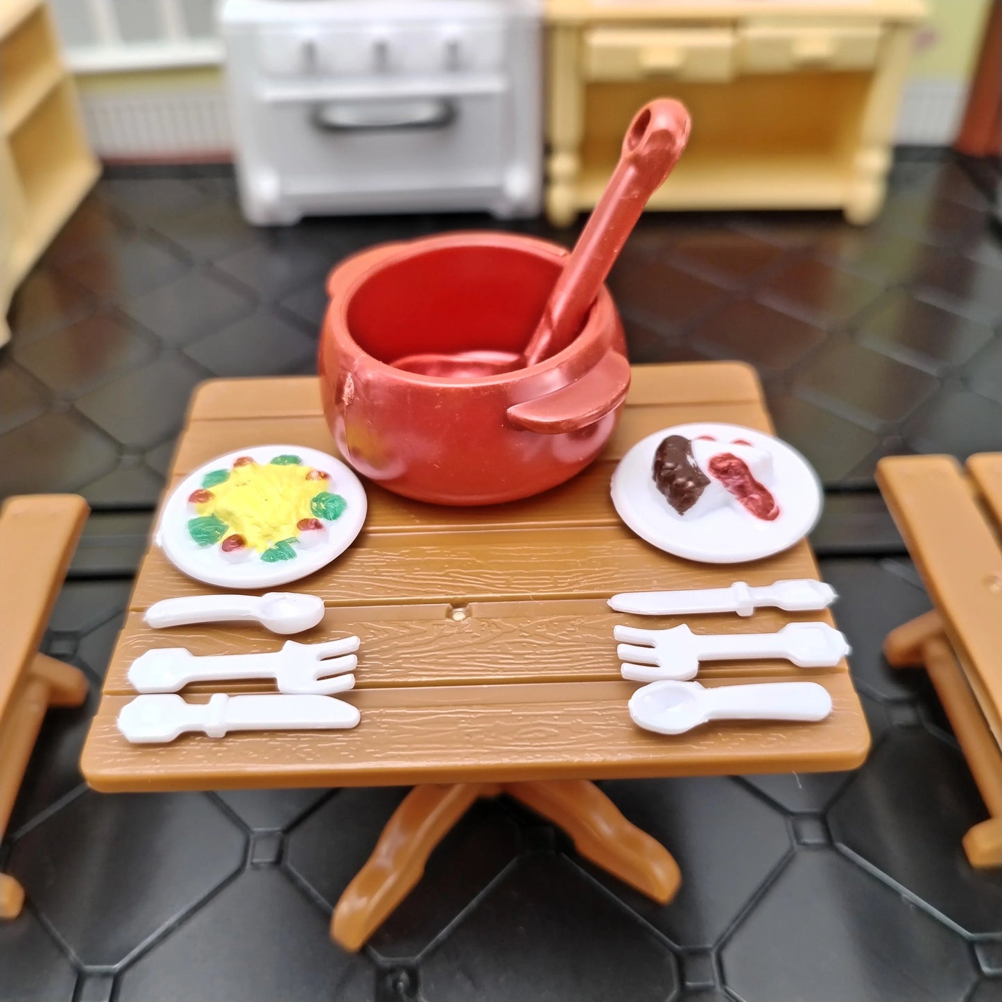 miniature items dollhouse furniture accessories living room bedroom supermarket shopping games family interaction doll kids toys ALPENZO