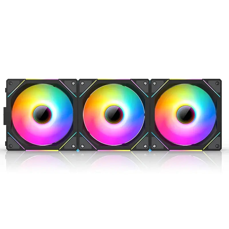 TEUCER JM-1 Computer Case Fan ARGB Mirror Cycle Light Effect 120mm 4Pin PWM PC Cooling Fan Low Noise Water Cooling Ventilador - ALPENZO