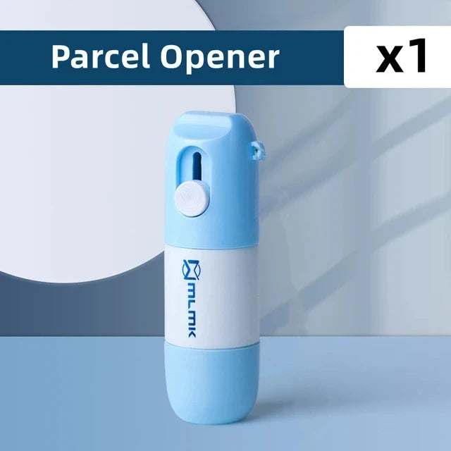 Retractable Box Opener Thermal Paper Correction Fluid With Unboxing Knife Privacy ID Information Blackout Theft Protection Stamp ALPENZO