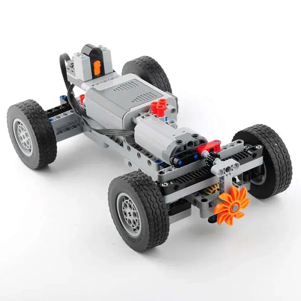 4WD RC Car Chassis Electric Set Four-Wheel Drive Technical Chassis Bricks IR Remote Reciever MOC Building Blocks for legoeds ALPENZO