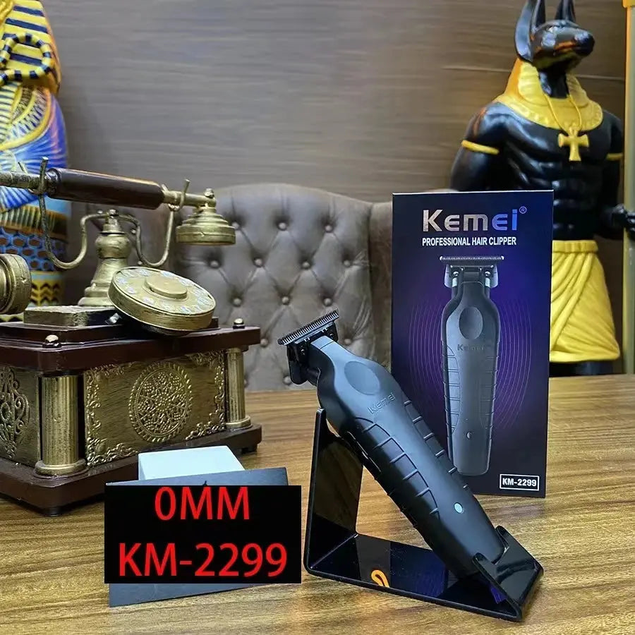 Kemei Professional Barber Cordless 1200 mAh Electric Hair Clippers USB Rechargeable Hair Trimmers Hair Cutting Machine KM-2299 - ALPENZO