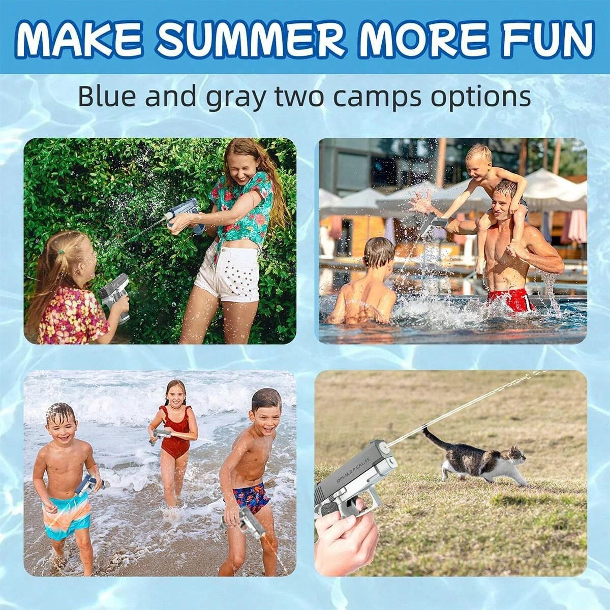 M1911 Water Guns Pistol Toy Squirt Guns, Summer Pool Beach Shooting Games Outdoor Toys, Water Blaster Pistol for Kids Adult ALPENZO