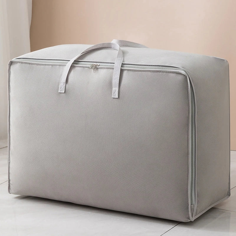 Large Capacity Clothes Storage Bag Waterproof Cabinet Wardrobe Organizer Quilt Pillow Blanket Organizer Dustproof Bedding Storag